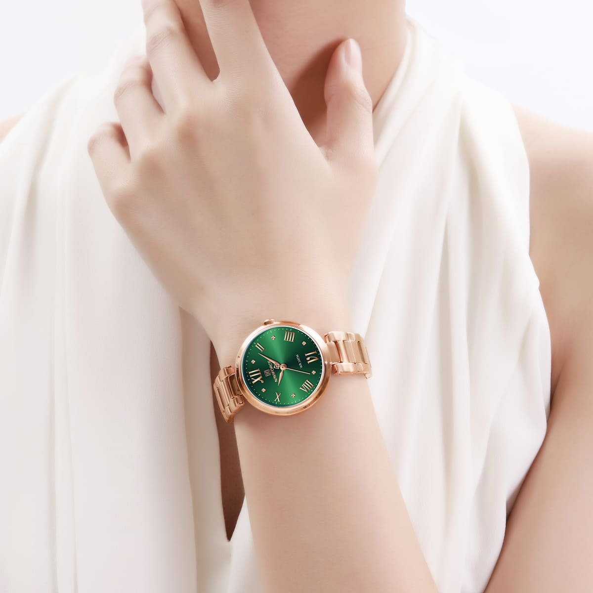 ساعة نافي فورس للنساء NF5030-RG-GN 7 ساعة نافي فورس للنساء NF5030-RG-GN