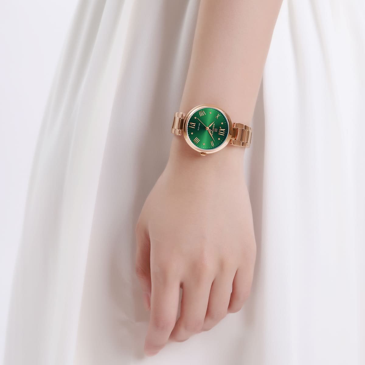 ساعة نافي فورس للنساء NF5030-RG-GN 9 ساعة نافي فورس للنساء NF5030-RG-GN