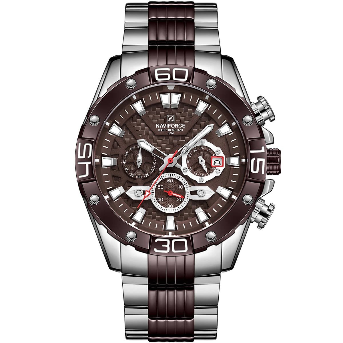 ساعة نافي فورس رجالي NF8019S-S-CE 1 ساعة نافي فورس رجالي NF8019S-S-CE