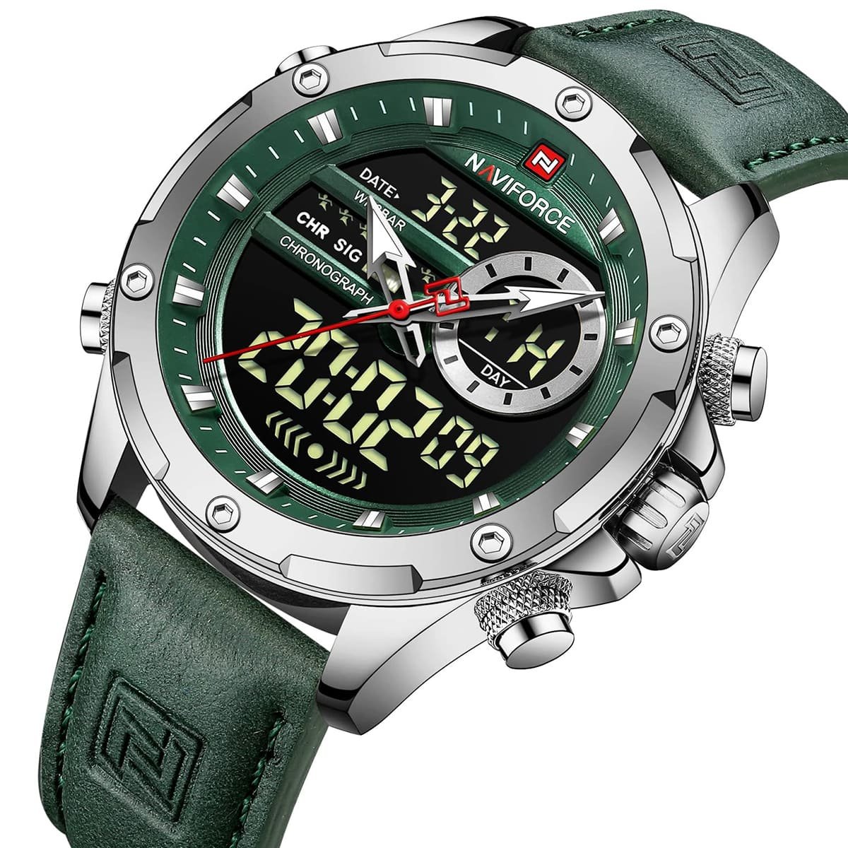 ساعة نافي فورس رجالي NF9208-S-GN-GN 2 ساعة نافي فورس رجالي NF9208-S-GN-GN